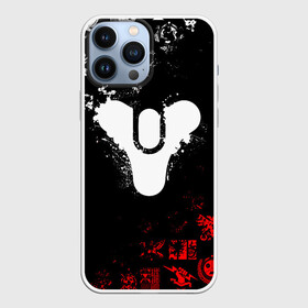 Чехол для iPhone 13 Pro Max с принтом DESTINY 2 RED  WHITE PATTERN LOGO в городе Новоалтайск,  |  | Тематика изображения на принте: bungie | cayde 6 | cyd6 | destiny | destiny 2 | forsaken | gambit | ghost | hunter | light | mara sov | titan | warlock | банги | варлок | габмит | дестини | дестини 2 | зур | кейд | кейд 6 | коро | мара сов | отвергнутые 