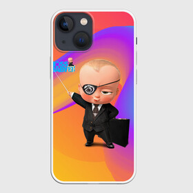 Чехол для iPhone 13 mini с принтом Босс молокосос с указкой в городе Новоалтайск,  |  | baby | boss | boss baby | босс | босс молокосос | маленький босс | малыш | мальчик | молокосос | ребенок