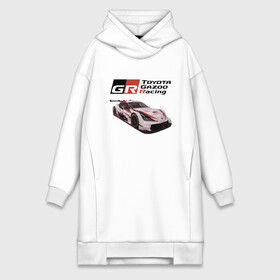 Платье-худи хлопок с принтом Toyota Gazoo Racing Team, Finland в городе Новоалтайск,  |  | car | motorsport | power | racing | team | toyota | автомобиль | автоспорт | гонка | мощь | тойота
