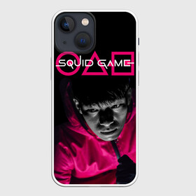 Чехол для iPhone 13 mini с принтом Squid game: police officer в городе Новоалтайск,  |  | action adventure | circle | cop | south korean | square | squid game | survival | thriller | triangle | web series | веб сериал | выживание | игра в кальмара | квадрат | круг | приключенческий боевик | треугольник | триллер | южнокорейский