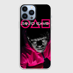 Чехол для iPhone 13 Pro Max с принтом Squid game: police officer в городе Новоалтайск,  |  | Тематика изображения на принте: action adventure | circle | cop | south korean | square | squid game | survival | thriller | triangle | web series | веб сериал | выживание | игра в кальмара | квадрат | круг | приключенческий боевик | треугольник | триллер | южнокорейский