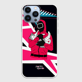 Чехол для iPhone 13 Pro Max с принтом Игра в кальмара   девушка с котиком в городе Новоалтайск,  |  | Тематика изображения на принте: squid game | выживание | игра в кальмара | кальмар | корейский | корея