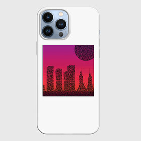 Чехол для iPhone 13 Pro Max с принтом QR Town в городе Новоалтайск,  |  | lockdown | qrкод | город | коронавирус | минимализм