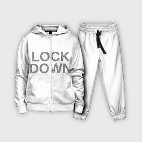 Детский костюм 3D с принтом QR Lockdown (англ) в городе Новоалтайск,  |  | covid | lockdown | qrкод | коронавирус | минимализм