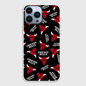 Чехол для iPhone 13 Pro Max с принтом CHICAGO BULLS БЫКИ УЗОР в городе Новоалтайск,  |  | Тематика изображения на принте: 23 | bulls | chicago bulls | jordan | logo | michael jordan | nba | paris saint germain | psg | red | sport | быки | джордан | лого | майкл джордан | псж | спорт | чикаго буллс