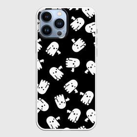 Чехол для iPhone 13 Pro Max с принтом ПРИВИДЕНИЯ УЗОР   HALLOWEEN в городе Новоалтайск,  |  | Тематика изображения на принте: bats | bones | ghost | halloween | pumpkin | skull | кости | летучие мыши | приведение | призрак | скелет | тыква | хеллоуин | хоррор | хэллоуин