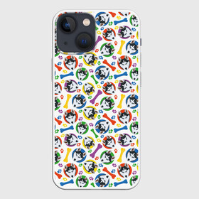 Чехол для iPhone 13 mini с принтом Хаски (красочный дизайн) в городе Новоалтайск,  |  | Тематика изображения на принте: animal | dog | siberian husky | барбос | бобик | год собаки | друг человека | животное | зверь | ищейка | кинолог | кость | лайка | лапы | пес | сибирский хаски | собака | собаковод | собачка | собачник | хаски