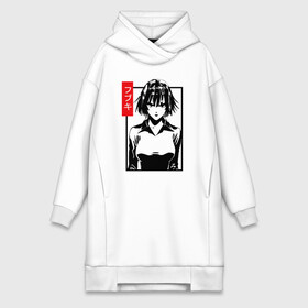 Платье-худи хлопок с принтом Адская Метель One Punch Man в городе Новоалтайск,  |  | fubuki | fubukigumi | fubukisama | jigoku no fubuki | one punch man | one punchman | onepunchman | адская метель | аниме | ван панч мен | ванпанчмен | вьюга | госпожа метель | группировка метель | манга | фубуки | человек одинудар