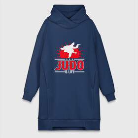 Платье-худи хлопок с принтом Judo Life в городе Новоалтайск,  |  | fighter | japan | judo | mma | sport | ufc | warrior | боец | бой | воин | дзюдо | дзюдоист | единоборства | карате | поединок | спорт | спортсмен | чемпион | япония