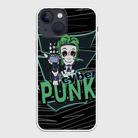 Чехол для iPhone 13 mini с принтом Cyber Punk Girl в городе Новоалтайск,  |  | android | augmentation | cyber action | cyberpunk | cyborg | future | futurepunk | humanity | new80s | punk | retrowave | science fiction | synth | techno | андройд | девушка | киберпанк | киборг | манга | робот | фантастика