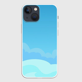 Чехол для iPhone 13 mini с принтом Небо после грозы в городе Новоалтайск,  |  | Тематика изображения на принте: арт | вектор | векторный рисунок | ветер | небо | облака | облако | природа | рисунок | синий | чистое небо