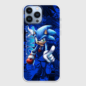 Чехол для iPhone 13 Pro Max с принтом SONIC LOGO   СОНИК ЛОГО в городе Новоалтайск,  |  | animal | games | hedgehog | sega | sonic | speed | speed sonic | быстрый ёж | ёж | ёжик | игры | персонаж | сега | синий ёж | скорость | соник