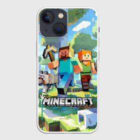 Чехол для iPhone 13 mini с принтом Манйкрафт, березовый лес в городе Новоалтайск,  |  | creeper | earth | game | minecraft | minecraft earth | блоки | грифер | игры | квадраты | компьютерная игра | крипер | маинкрафт | майн | майнкравт | майнкрафт