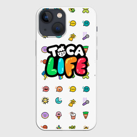 Чехол для iPhone 13 mini с принтом Логотип | Toca Boca | Тока Бока в городе Новоалтайск,  |  | digital toys | gamer | games | helicopter taxi | pets | toca boca | toca hair salon | toca kitchen | toca life | toca life city | toca life world | toca tea party | video games | бока бока | игры | тока бока | тока лайф | тока тока