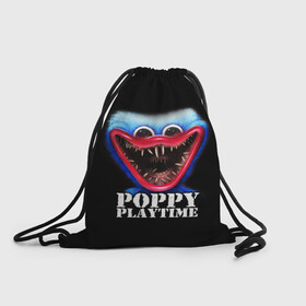Рюкзак-мешок 3D с принтом Poppy Playtime ХАГГИ ВАГГИ в городе Новоалтайск, 100% полиэстер | плотность ткани — 200 г/м2, размер — 35 х 45 см; лямки — толстые шнурки, застежка на шнуровке, без карманов и подкладки | poppy playtime | игра | кукла | монстр | плэйтайм | попи плей тайм | попи плэй тайм | попиплейтам | попиплэйтайм | поппи плейтайм | поппиплэйтайм | хагги вагги | хаги ваги | хоррор