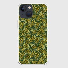 Чехол для iPhone 13 mini с принтом Кастеты (камуфляж) в городе Новоалтайск,  |  | authority | bandit | camouflage | criminal | gangster | mafia | mafiosi | military camouflage | автомат | авторитет | бандит | боец | браток | гангстер | граната | драка | злодей | камуфляж | кастеты | мафиози | мафия | милитари | оружие