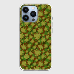 Чехол для iPhone 13 Pro с принтом КоронаВирус (камуфляж) в городе Новоалтайск,  |  | biohazard | coronavirus | covid19 | epidemic | hospital | infection | mask | pandemic | virus | биохазард | болезнь | больница | вирус | военн | грипп | зараза | камуфляж | карантин | ковид19 | коронавирус | лихорадка | масочный режим