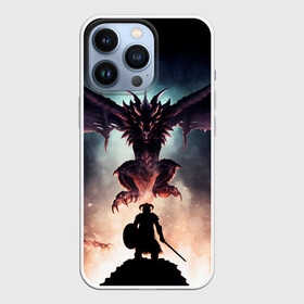 Чехол для iPhone 13 Pro с принтом Да начнётся битва в городе Новоалтайск,  |  | bethesda | elder scrolls | game | games | skyrim | бесезда | игра | игры | свитки | скайрим | элдер скролс