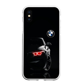 Чехол для iPhone XS Max матовый с принтом BMW МИНИМЛ в городе Новоалтайск, Силикон | Область печати: задняя сторона чехла, без боковых панелей | автомобиль | бмв | логотип | марка | машина | неон