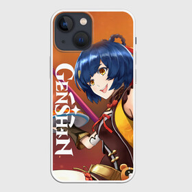 Чехол для iPhone 13 mini с принтом Genshin Impact: Сяо Лин. в городе Новоалтайск,  |  | genshin impact | razor genshin impact | аниме | геншин | геншин импакт | игра | рэйзор геншин | сяо лин genshin | ци ци геншин импакт