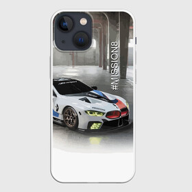 Чехол для iPhone 13 mini с принтом BMW Motorsport Mission 8 в городе Новоалтайск,  |  | bmw | car | germany | motorsport | power | prestige | автомобиль | автоспорт | бмв | германия | мощь | престиж