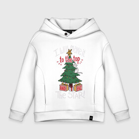 Детское худи Oversize хлопок с принтом Cat on the tree в городе Новоалтайск, френч-терри — 70% хлопок, 30% полиэстер. Мягкий теплый начес внутри —100% хлопок | боковые карманы, эластичные манжеты и нижняя кромка, капюшон на магнитной кнопке | cat | christmas | garland | gifts | holiday | kitty | new year | star | tree | гирлянда | елка | звезда | кот | котик | кошка | новый год | подарки | праздник | рождество