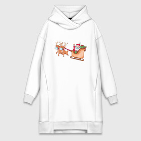 Платье-худи хлопок с принтом Санта в маске в городе Новоалтайск,  |  | christmas | deer | gifts | holiday | masks | new year | santa | sleigh | маски | новый год | олени | подарки | праздник | рождество | сани | санта