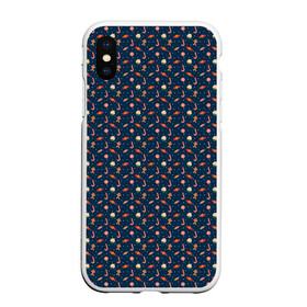 Чехол для iPhone XS Max матовый с принтом Новогодний фон в городе Новоалтайск, Силикон | Область печати: задняя сторона чехла, без боковых панелей | background | candy | christmas | christmas background | cookies | holiday | new year | snow | конфеты | новогодний фон | новый год | печенье | прадник | рождество | снег | фон