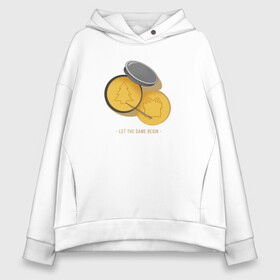 Женское худи Oversize хлопок с принтом Let the game begin в городе Новоалтайск, френч-терри — 70% хлопок, 30% полиэстер. Мягкий теплый начес внутри —100% хлопок | боковые карманы, эластичные манжеты и нижняя кромка, капюшон на магнитной кнопке | squid game | дед мороз | игра | игра в кальмара | кальмар | новогодние игры в кальмара | новогодний | новый год | подарок | свитера | сериал | сериал игра в кальмара