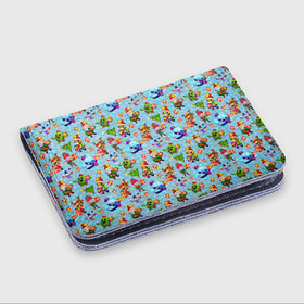 Картхолдер с принтом с принтом Brawl Stars Christmas Pattern в городе Новоалтайск, натуральная матовая кожа | размер 7,3 х 10 см; кардхолдер имеет 4 кармана для карт; | 2022 | brawl | brawl stars | brock | bull | colt | elprimo | jessie | leon | nita | shelly | stars | брок | булл | джесси | кольт | леон | новогоднее | новый год | рождество | шелли | эльпримо