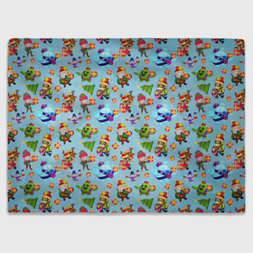Плед 3D с принтом Brawl Stars Christmas Pattern в городе Новоалтайск, 100% полиэстер | закругленные углы, все края обработаны. Ткань не мнется и не растягивается | 2022 | brawl | brawl stars | brock | bull | colt | elprimo | jessie | leon | nita | shelly | stars | брок | булл | джесси | кольт | леон | новогоднее | новый год | рождество | шелли | эльпримо
