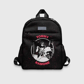 Детский рюкзак 3D с принтом Tommy Ramone в городе Новоалтайск, 100% полиэстер | лямки с регулируемой длиной, сверху петелька, чтобы рюкзак можно было повесить на вешалку. Основное отделение закрывается на молнию, как и внешний карман. Внутри дополнительный карман. По бокам два дополнительных кармашка | Тематика изображения на принте: alternative | music | punk | punkrock | ramones | ramons | rock | альтернатива | музыка | панк | панкрок | рамонс | рок