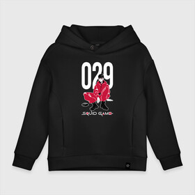 Детское худи Oversize хлопок с принтом Squid game: guard 029 в городе Новоалтайск, френч-терри — 70% хлопок, 30% полиэстер. Мягкий теплый начес внутри —100% хлопок | боковые карманы, эластичные манжеты и нижняя кромка, капюшон на магнитной кнопке | action adventure | officer | policeman | security guard 029 | south korean | squid game | survival game | thriller | web series | веб сериал | игра в кальмара | игра на выживание | офицер | охранник 029 | приключенческий боевик | триллер | ю
