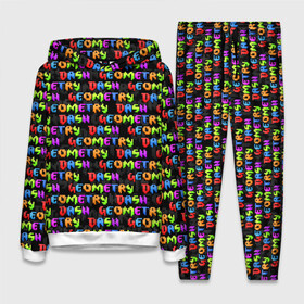 Женский костюм 3D (с толстовкой) с принтом GEOMETRY DASH   УЗОР   PATTERN в городе Новоалтайск,  |  | 2d игра | geometry dash | logo | mobile game | pattern | robtop | space | геометри даш | космос | кубики | кубы | лого | мобильная игра | неон | узор