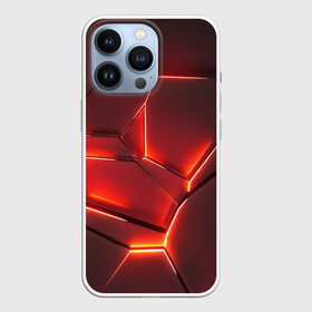 Чехол для iPhone 13 Pro с принтом ПЛИТЫ НА НЕОНЕ в городе Новоалтайск,  |  | 3d | иллюстрации | неон | плиты | сияние | текстура | фигуры