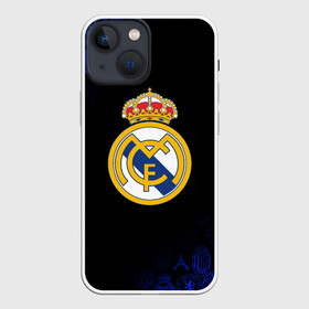 Чехол для iPhone 13 mini с принтом РЕАЛ МАДРИД ЛОГОБОМБИНГ в городе Новоалтайск,  |  | fc | football | football club | real madrid | sport | реал мадрид | спорт | спортивные | униформа | фк | футбол | футбольный клуб