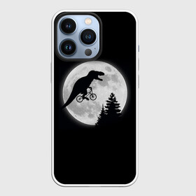 Чехол для iPhone 13 Pro с принтом T REX НА ЛУНЕ в городе Новоалтайск,  |  | bicycle | bike | fly | moon | rex | trex | tyrannosaur | бикукле | динозаврик | животные | летающий динозавр | луна | на велосипеде на фоне луны | ночной пейзаж | палеонтология | пародия | полёт | прикол | т рекс