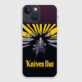 Чехол для iPhone 13 mini с принтом Достать ножи Knives out в городе Новоалтайск,  |  | даниэл крейг | джеймс бонд | достать ножи | крейг | ножи | фильм про ножи