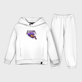 Детский костюм хлопок Oversize с принтом BLACK MAMBA ЧЕРНАЯ МАМБА в городе Новоалтайск,  |  | black | mamba | змея | питон | черная мамба | ядовитая змея
