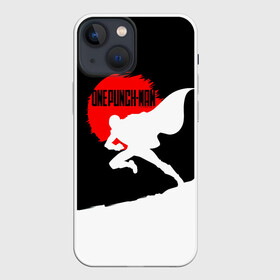 Чехол для iPhone 13 mini One Punch Man черно белый партер Лысый плащ: в городе Новоалтайск, | | hagemanto | one punch man | one punchman | onepunchman | saitama | sensei | аниме | ван панч мен | ванпанчмен | лысый плащ | манга | сайтама | сильнейший человек | учитель | человек одинудар | человек одного удара
