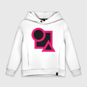 Детское худи Oversize хлопок с принтом Pink Black Game в городе Новоалтайск, френч-терри — 70% хлопок, 30% полиэстер. Мягкий теплый начес внутри —100% хлопок | боковые карманы, эластичные манжеты и нижняя кромка, капюшон на магнитной кнопке | 001 | 067 | 101 | 199 | 212 | 456 | game | korea | mask | netflix | ojingeo geim | squid game | деньги | игра | игра в кальмара | кальмар | кино | кореец | корея | криминал | кровь | маска | нетфликс | сериал | триллер
