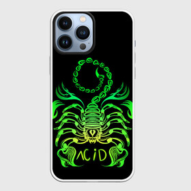 Чехол для iPhone 13 Pro Max с принтом Acid scorpion в городе Новоалтайск,  |  | Тематика изображения на принте: acid | acid scorpion | scorpion | кислота | кислотный скорпион | неон | неоновые узоры | скорпион | узоры