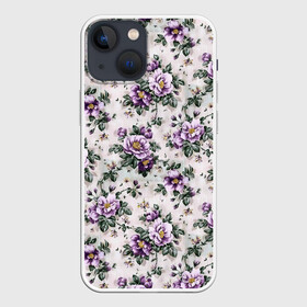 Чехол для iPhone 13 mini с принтом Фиолетовое поле цветов в городе Новоалтайск,  |  | арт | рисунок | фиолетовые цветы | фиолетовый | фиолетовый цветок | цветок | цветы | яркие цветы | яркий цветок