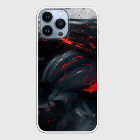 Чехол для iPhone 13 Pro Max с принтом ЧЁРНЫЙ СИМБИОТ   ГРАНЖ   BLACK MONSTER в городе Новоалтайск,  |  | Тематика изображения на принте: abstraction | geometry | hexagon | monster | neon | paints | stripes | texture | triangle | абстракция | брызги | геометрия | краски | монстры | неон | симбиот | соты | текстура | чёрный