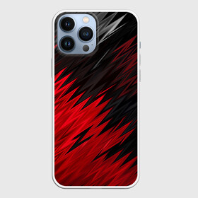 Чехол для iPhone 13 Pro Max с принтом ЧЁРНО КРАСНЫЕ КРАСКИ | RED BLACK STRIPES в городе Новоалтайск,  |  | Тематика изображения на принте: abstract | geometry | geometry stripes | grunge | texture | waves | абстракция | брызги | волны | геометрические полосы | геометрия | гранж | краски | текстура