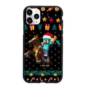 Чехол для iPhone 11 Pro матовый с принтом Новогодний Майнкрафт, Minecraft в городе Новоалтайск, Силикон |  | 2021 | 2022 | creeper | earth | game | merry christmas | minecraft | minecraft earth | new year | snow | winter | year of the tiger | блоки | год тигра | грифер | зима | игры | квадраты | компьютерная игра | крипер | маинкрафт