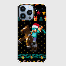 Чехол для iPhone 13 Pro с принтом Новогодний Майнкрафт, Minecraft в городе Новоалтайск,  |  | 2021 | 2022 | creeper | earth | game | merry christmas | minecraft | minecraft earth | new year | snow | winter | year of the tiger | блоки | год тигра | грифер | зима | игры | квадраты | компьютерная игра | крипер | маинкрафт