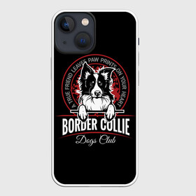 Чехол для iPhone 13 mini с принтом Бордер Колли (Border Collie) в городе Новоалтайск,  |  | animal | border collie | dog | бордер колли | год собаки | друг человека | животное | зверь | ищейка | кинолог | кость | овчарка | пастушья собака | пёс | порода собак | собака бордер колли | собаковод