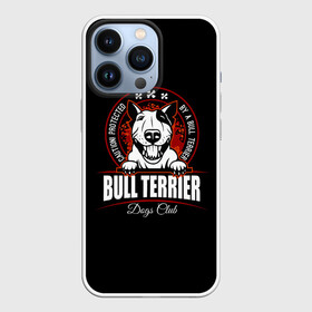 Чехол для iPhone 13 Pro с принтом Бультерьер (Bull Terrier) в городе Новоалтайск,  |  | Тематика изображения на принте: bull terrier | bulldog | dog | fighting dog | pit bull | terrier | бойцовская собака | бульдог | бультерьер | год собаки | друг человека | животное | зверь | кинолог | кость | пёс | питбуль | порода собак | собака