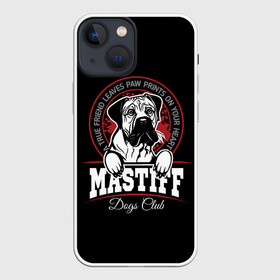 Чехол для iPhone 13 mini с принтом Мастиф (Mastiff) в городе Новоалтайск,  |  | animal | cane corso | dog | fighting dog | mastiff | бойцовская собака | год собаки | дог | друг человека | животное | зверь | кане корсо | кинолог | мастиф | пёс | порода собак | собака мастиф | собаковод | четвероногий